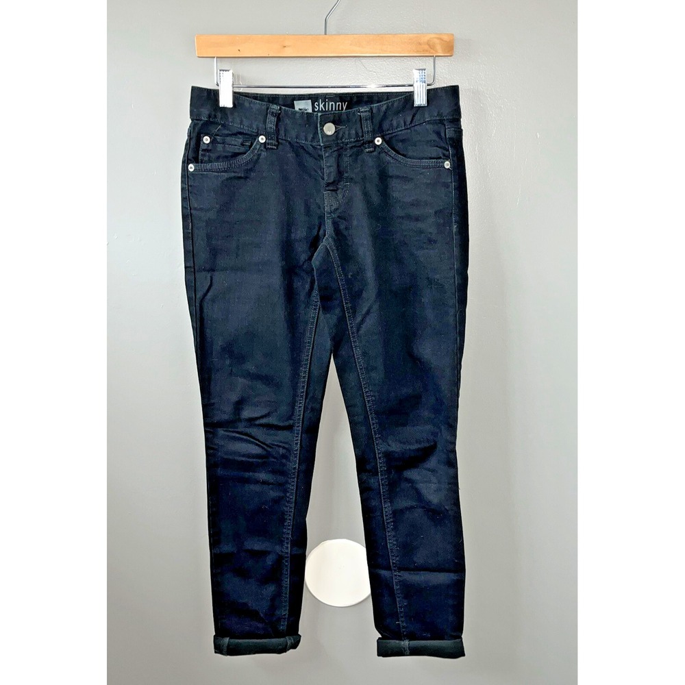 Mossimo Skinny Premium Denim Low Rise Jeans Womens Size 2 Black W30 L32